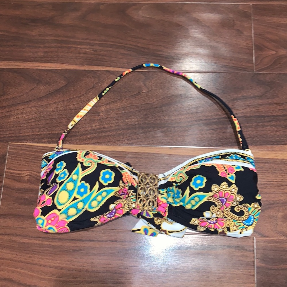 Trina Turk Printed Bandeau Bikini Top